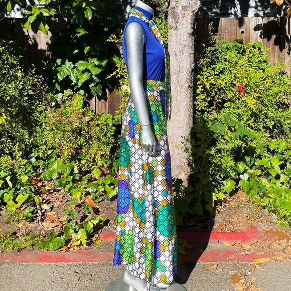 1970s Alex Colman Psychedelic Floral Massive Palazzo Pants - Picture 2 of 8